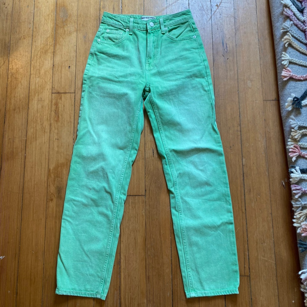 free people Pacifica high rise straight jeans 25
